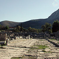 Acro Corinth from Lecheion road